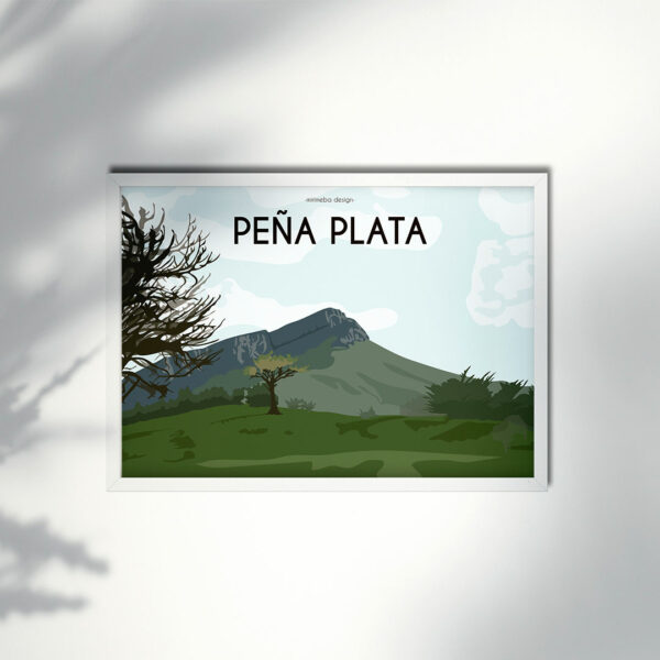 Lámina ilustración Peña Plata