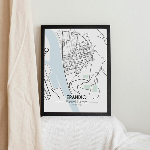 Mapa ilustrado de Erandio