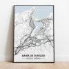 Mapa ilustrado Bahia Txingudi