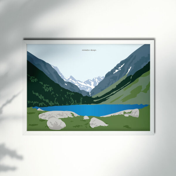 Lámina ilustración Lac Du Gaule
