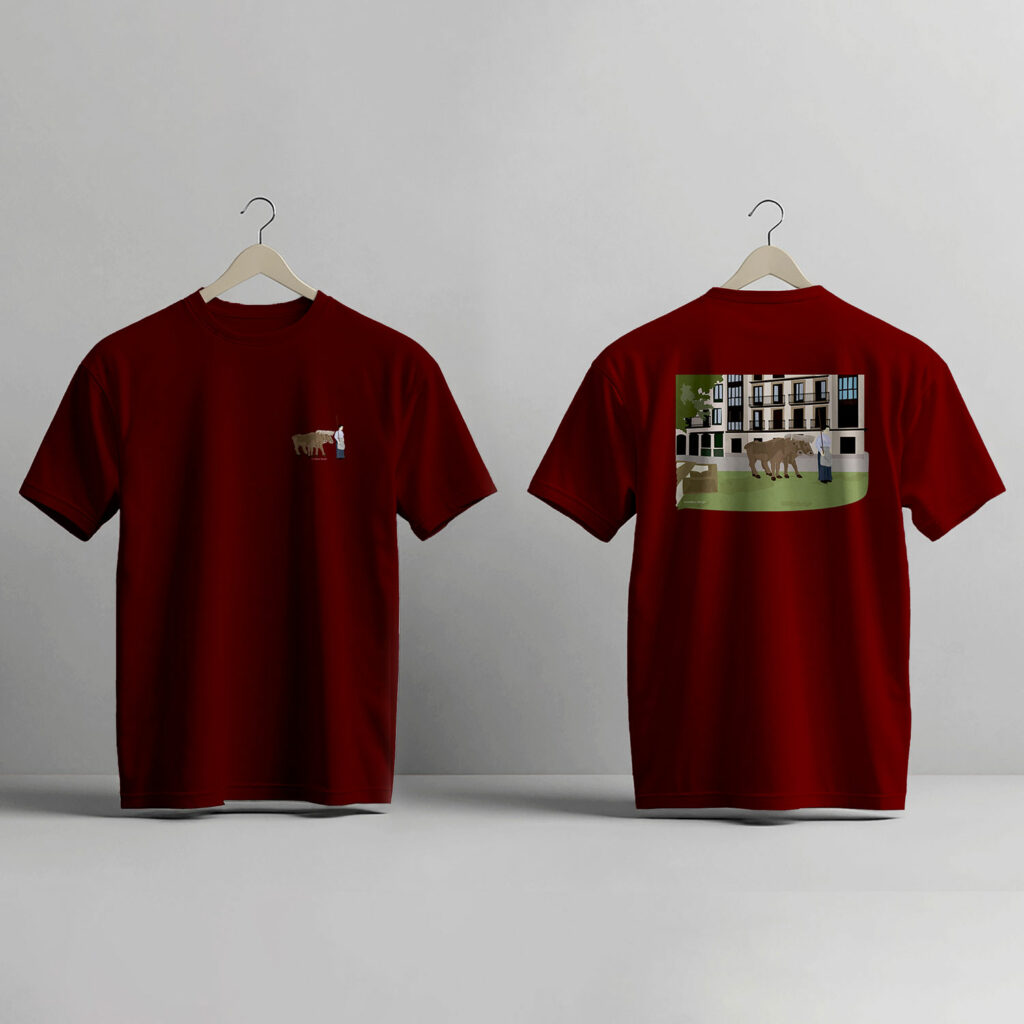 Etxekoandrel-camiseta-granate