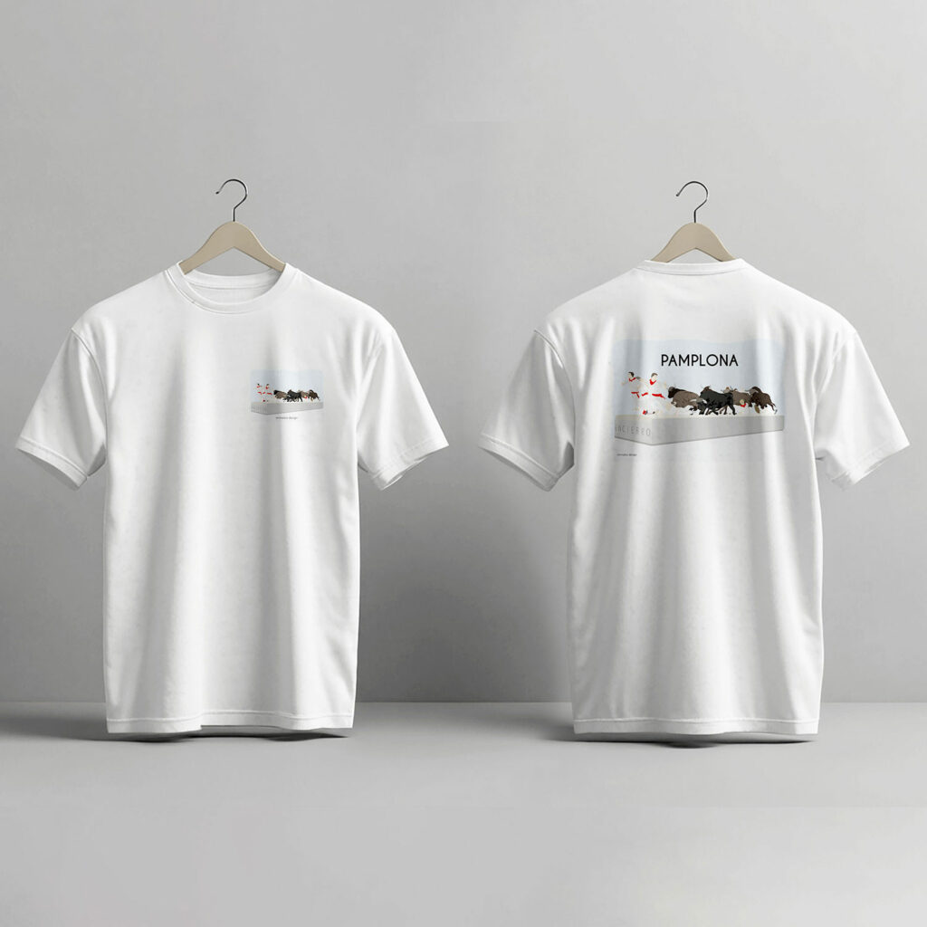 pamplona-encierro-camiseta-blanco